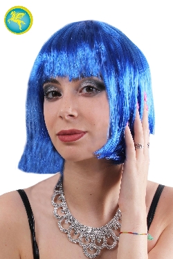 PARRUCCA VALENTINA BLU CORTA